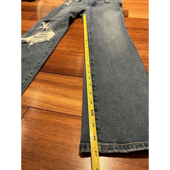 Good American Good Curve Distressed Straight High Rise‎ Jeans Women’s Size 2/26 - Picture 8 of 9